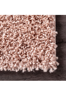 Luis Plain Pink Shaggy Rug