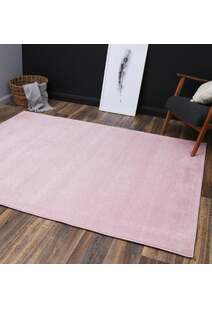 Macey Thick Plain Pink Rug