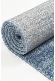 Pave Plain Modern Blue Rug