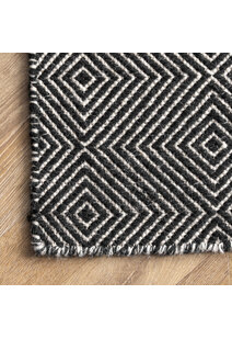 Scandi Hand Woven Wool Rug