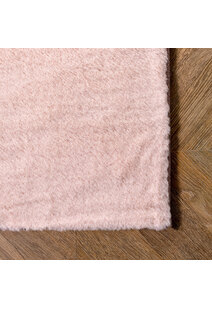 Sofi Pink Faux Rabbit Shaggy Rug