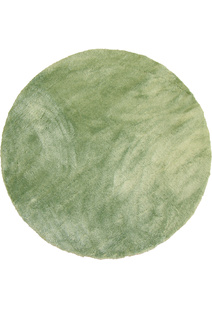 Soft Plain Green Thick Shaggy Rug