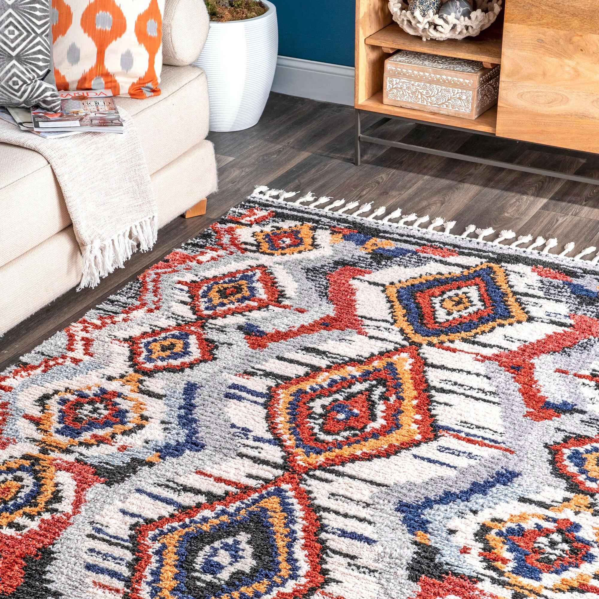 Amara Geometric Moroccan Rug