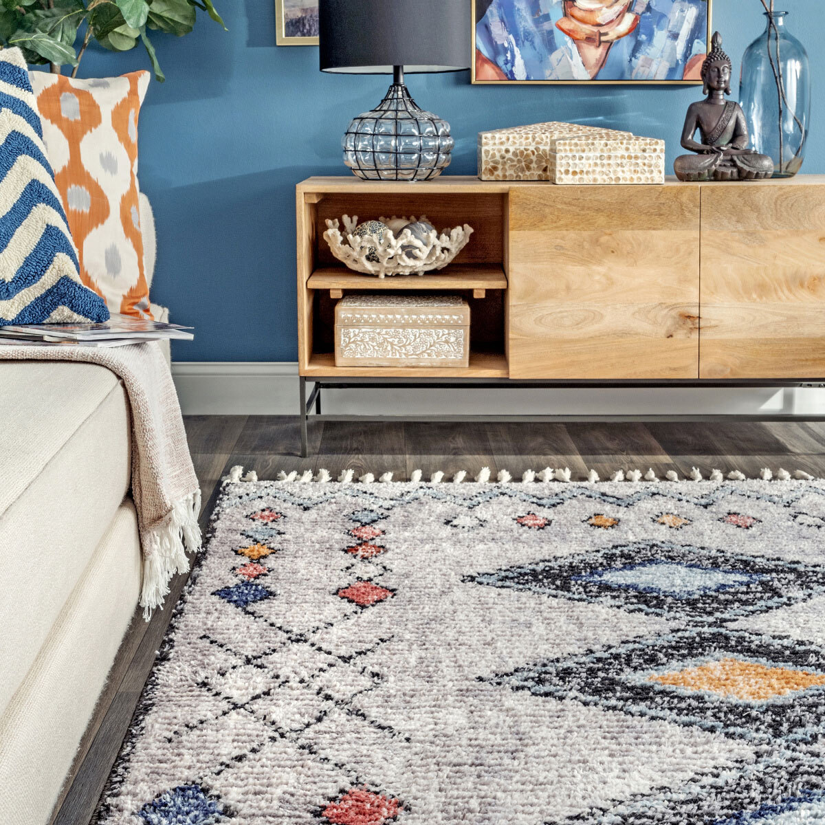 Amara Moroccan Geometric Rug