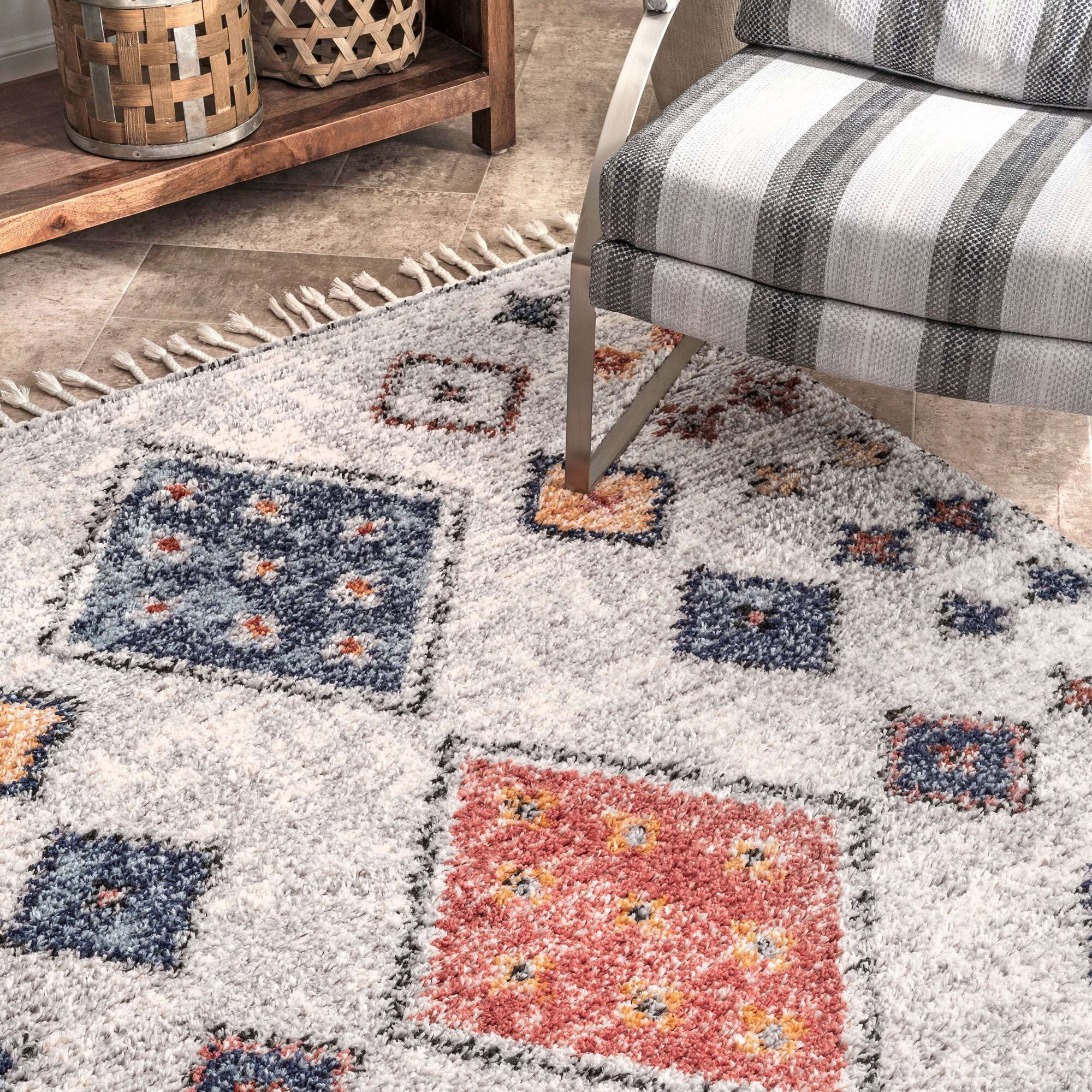 Amara Moroccan Diamond Rug