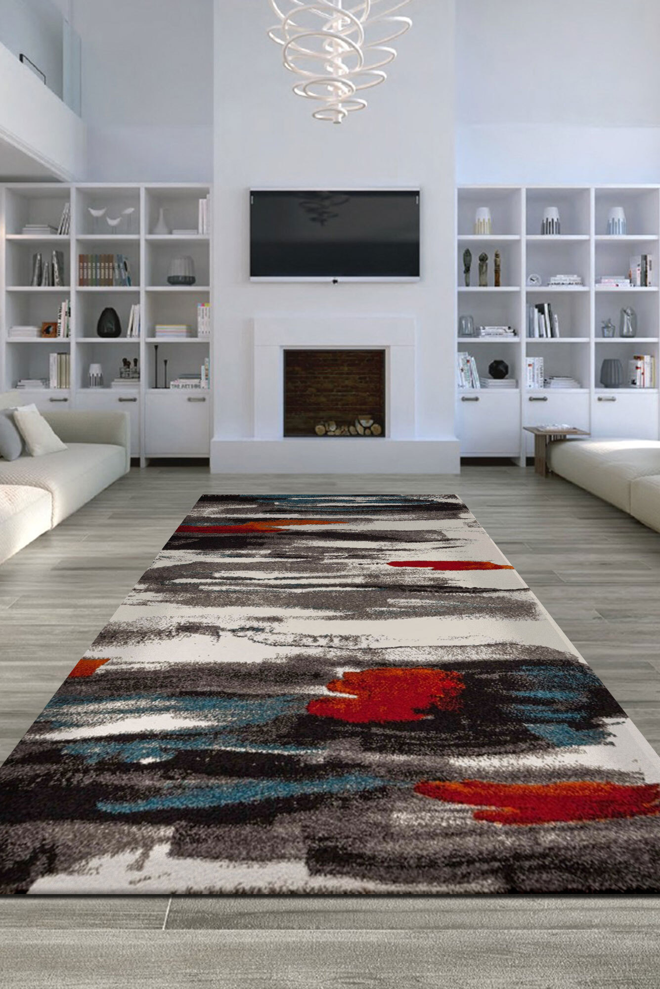 Adobe Modern Striped Rug