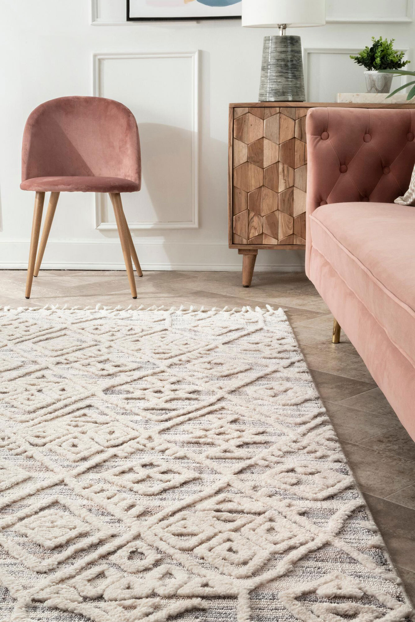 Aroma Fringed Moroccan Rug