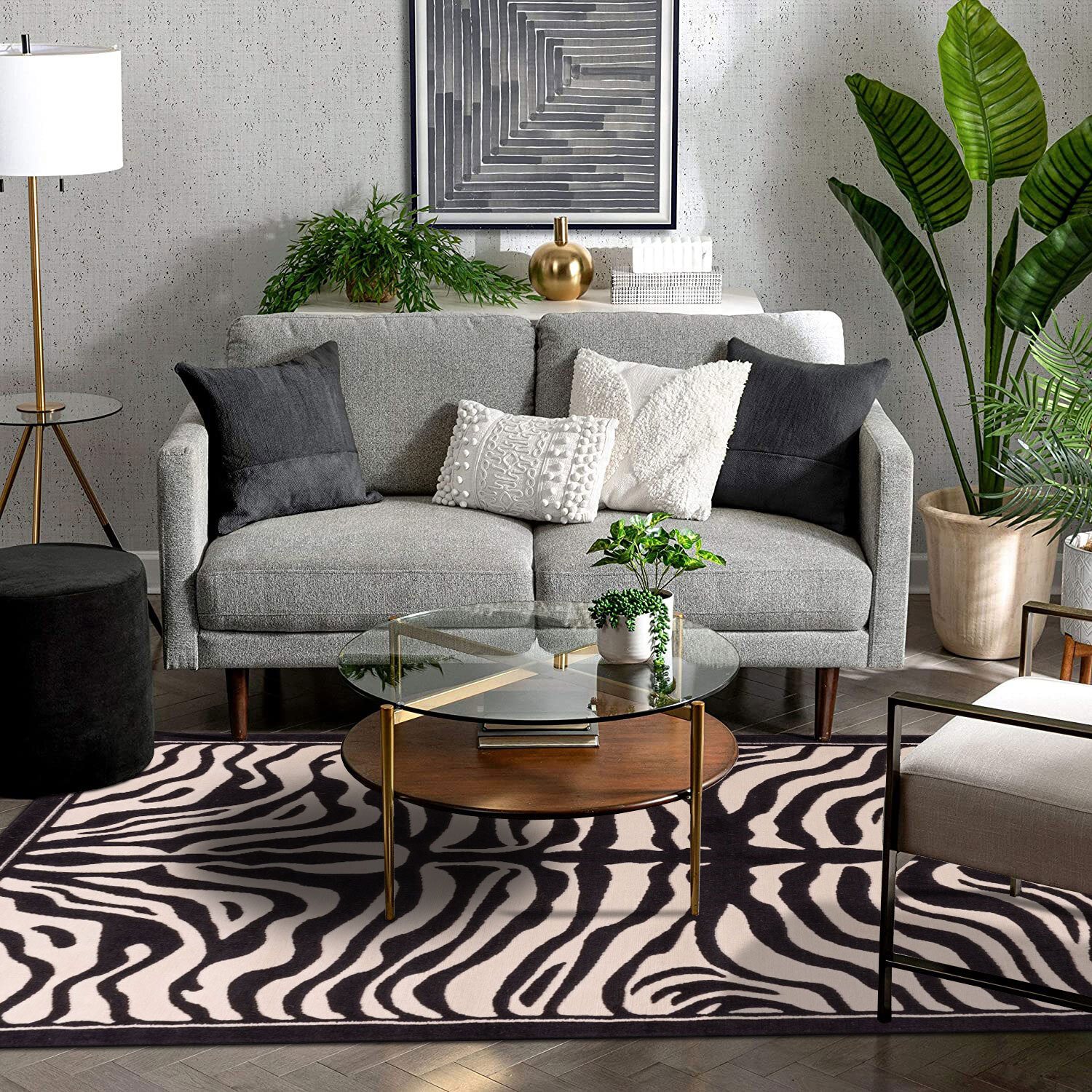 Americo Zebra Animal Print Rug