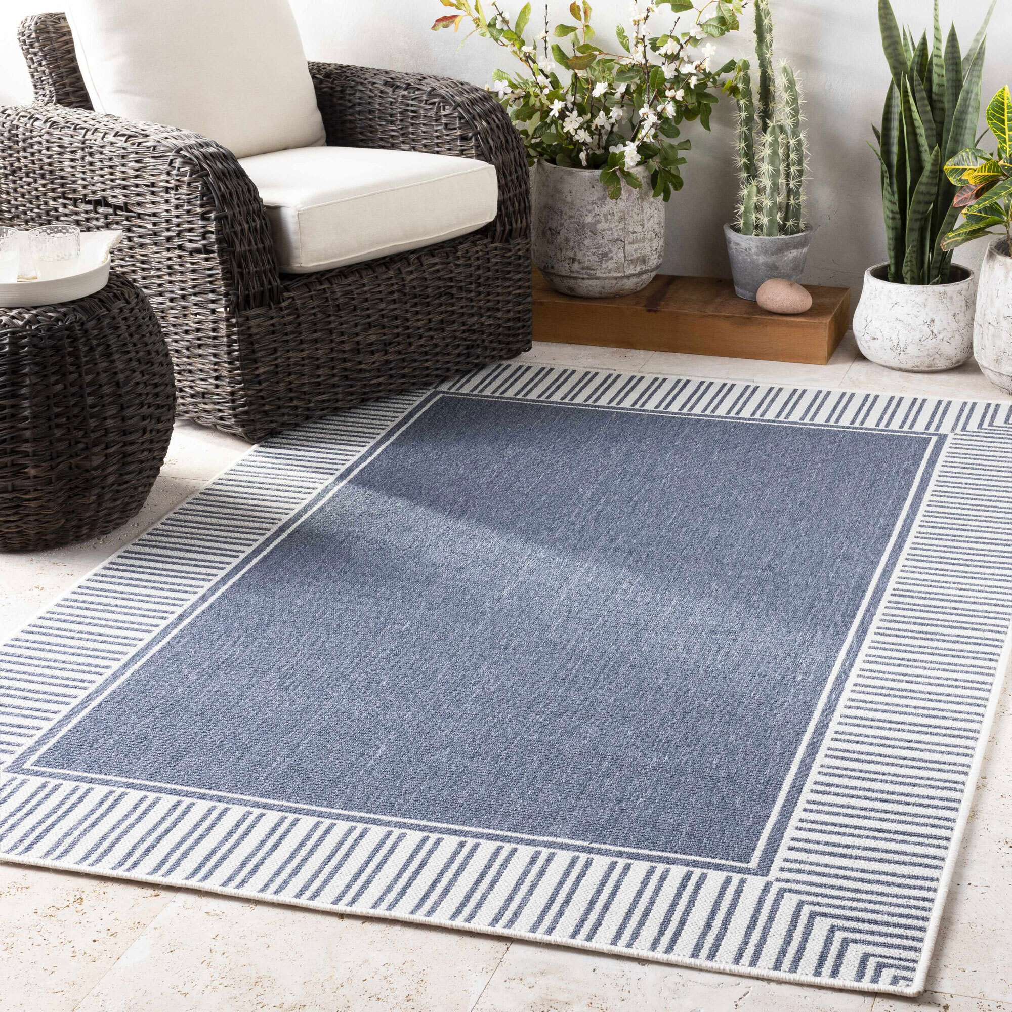 Ambient Blue Indoor Outdoor Rug