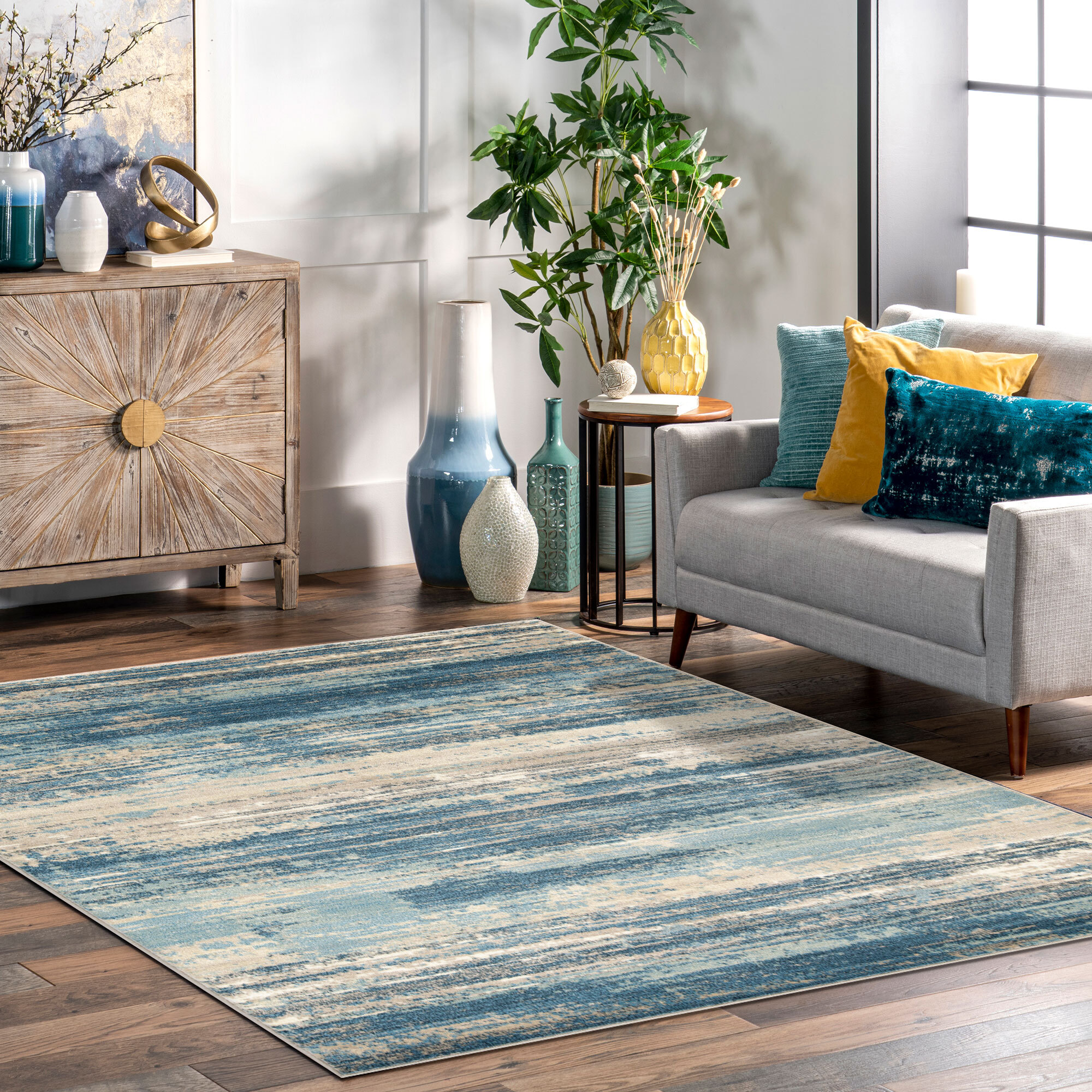 Bliss Contemporary Striped Rug