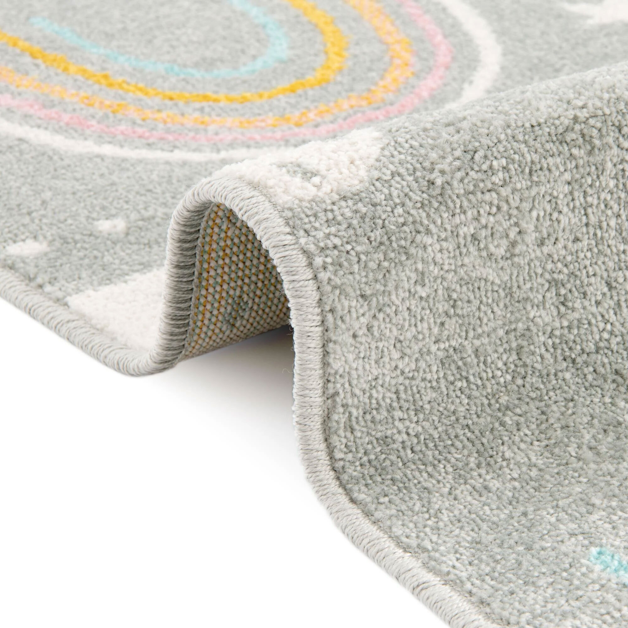 Candy Rainbow & Clouds Kids Rug