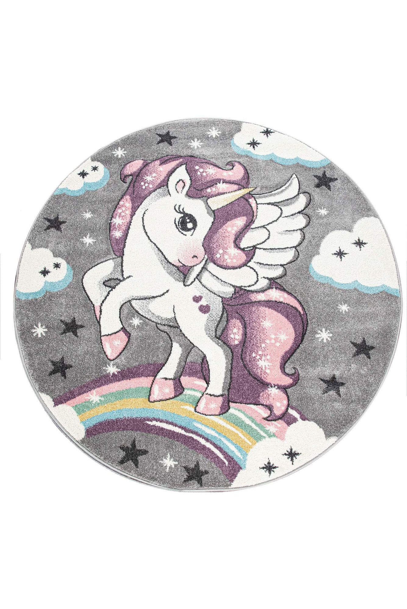 Charlie Flying Unicorn Kids Rug