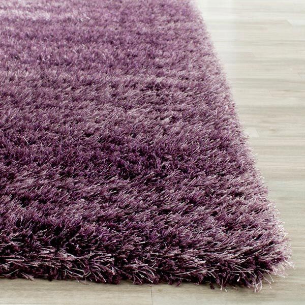 Dream Plain Violet Shaggy Rug