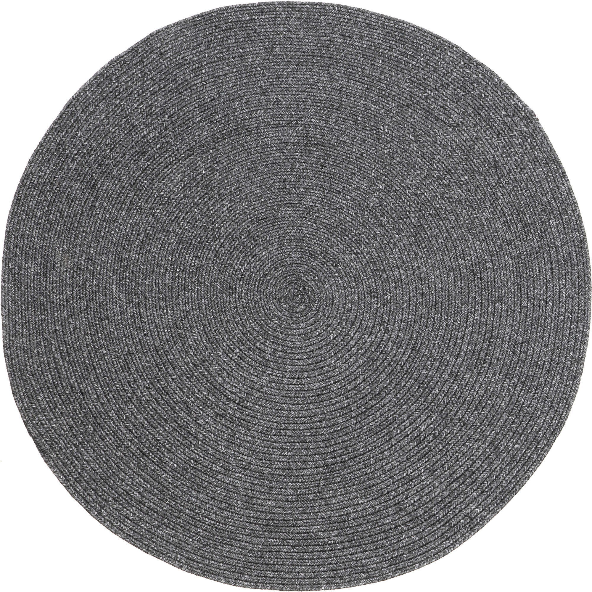 San Pietro Black Hand Braided Rug