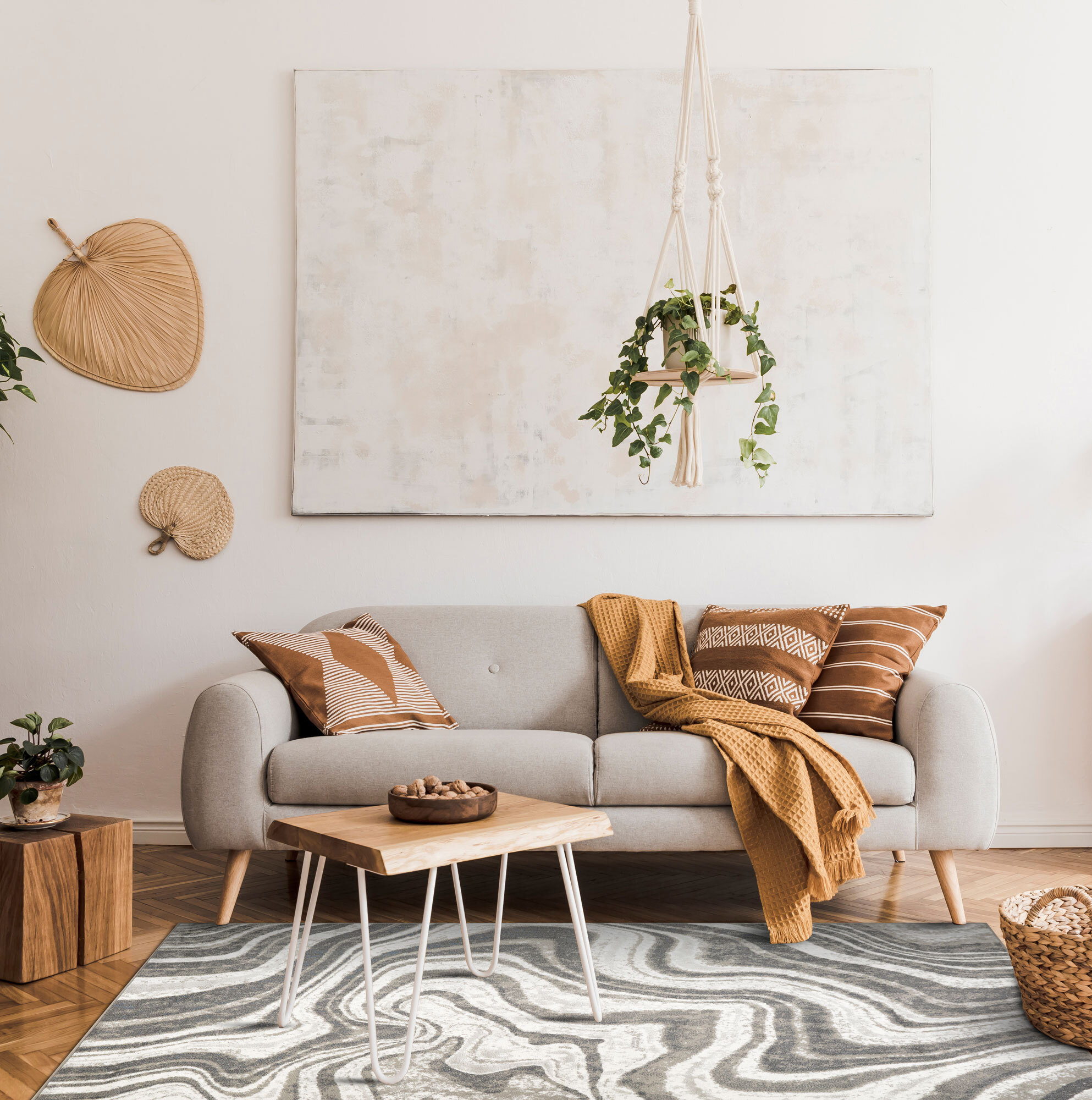 Hebden Modern Abstract Rug