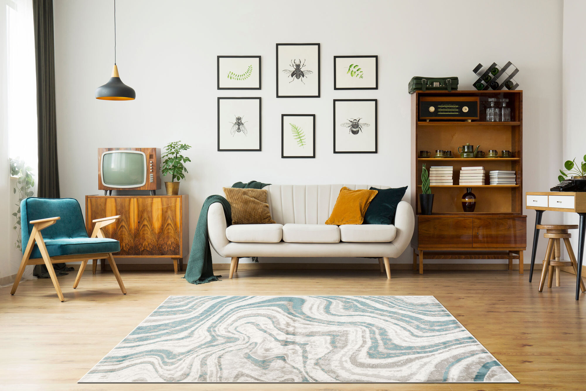 Hebden Modern Abstract Rug