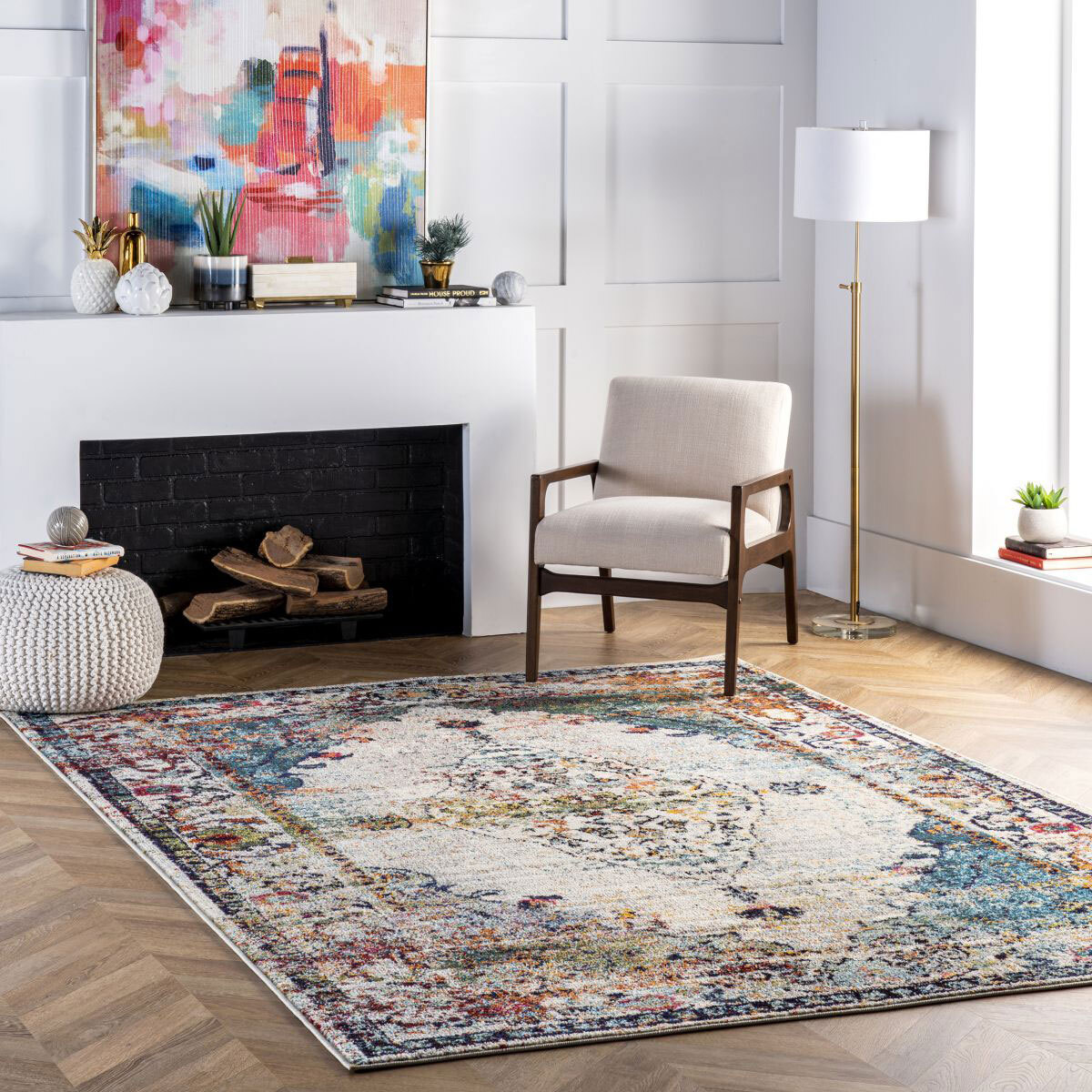 Hank Traditional Medallion Rug