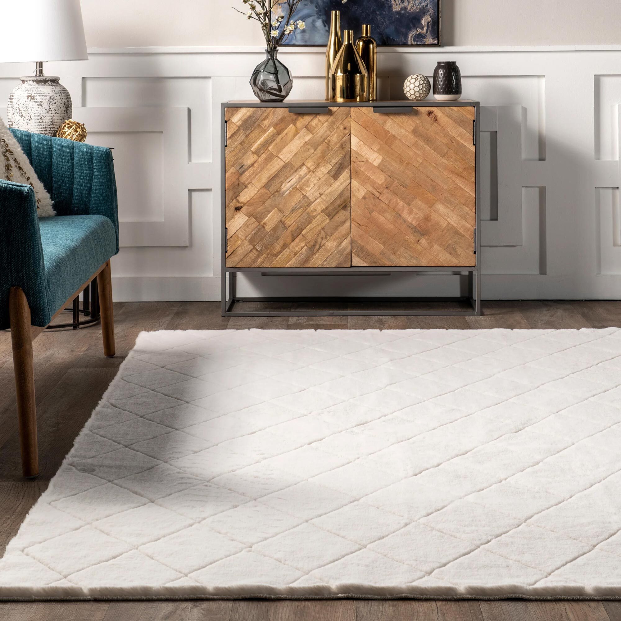 Jessa Washable Trellis Rug