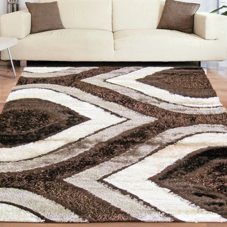 Logan Modern Brown Shaggy Rug