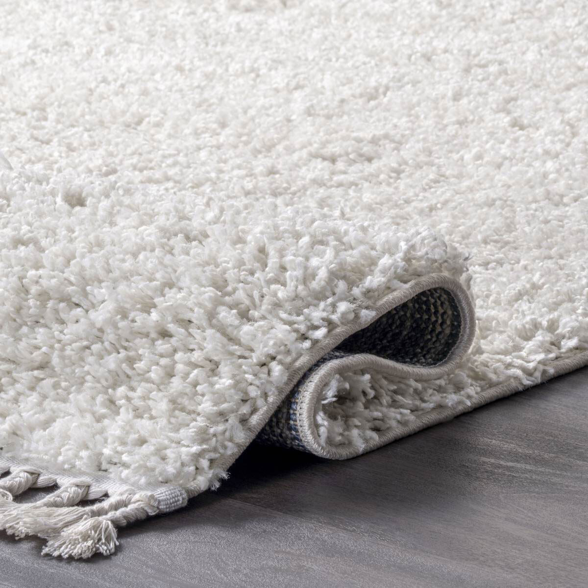 Lucy Cream Shaggy Moroccan Rug