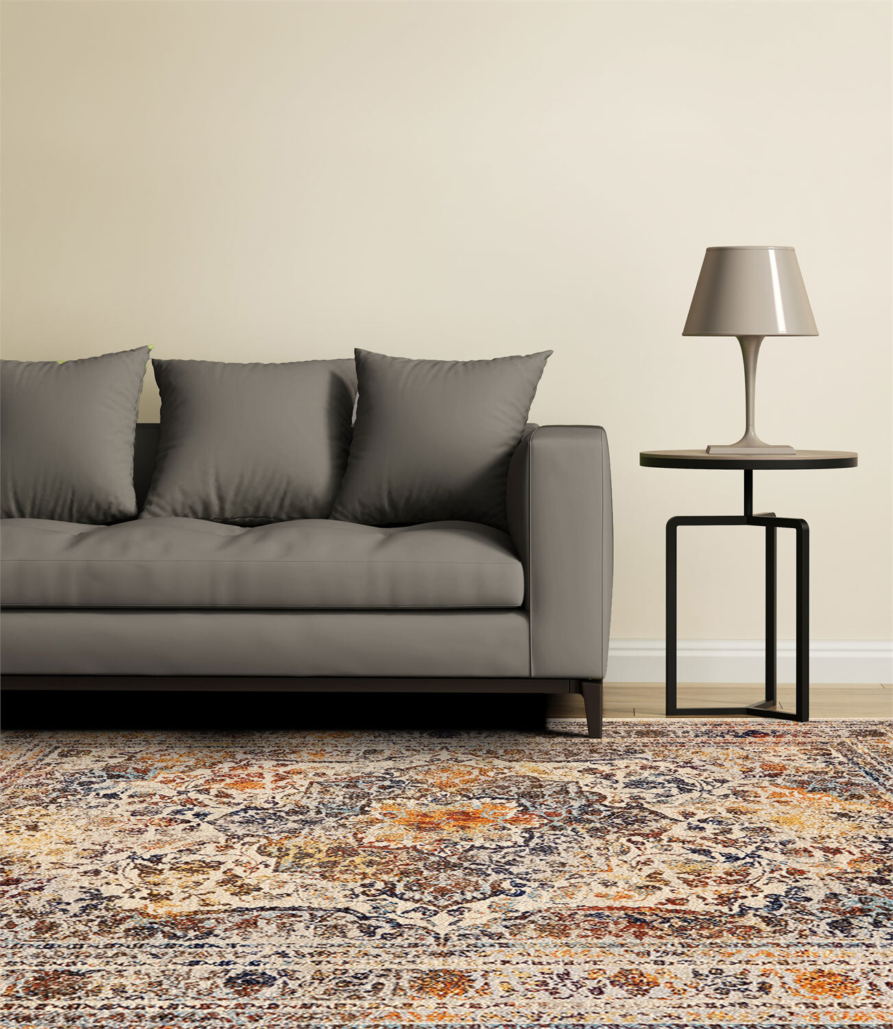 Lester Traditional Overdyed Rug