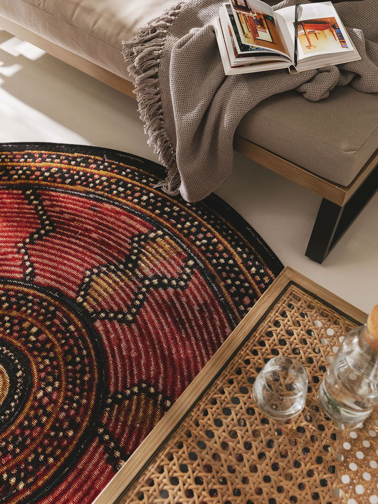 Mystique Round Tribal Rug