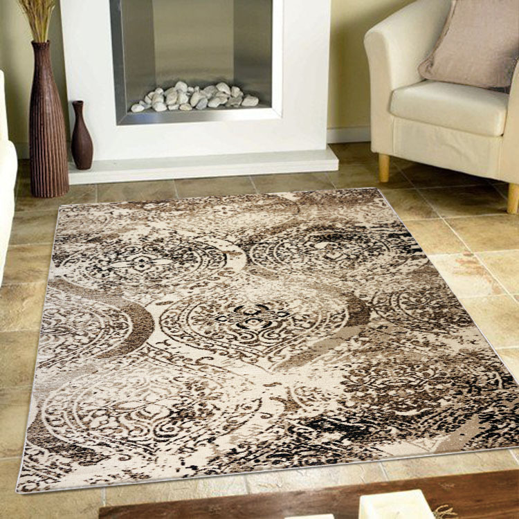 Sade Beige Contemporary Rug