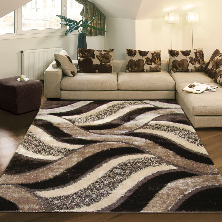 Luxury Modern Wavy Shaggy Rug