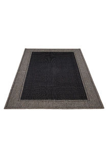 Soleil Beige Border Flatweave Rug