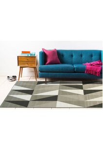 Atlanta Modern Grey Triangle Rug