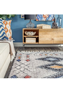 Amara Moroccan Geometric Rug