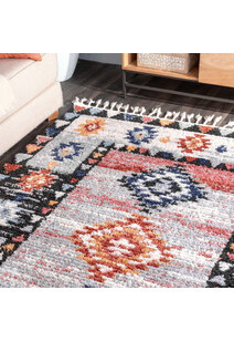 Amara Moroccan Tribal Fringed Rug