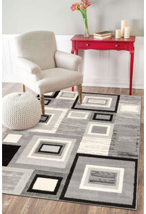 Axel Modern Square Pattern Rug