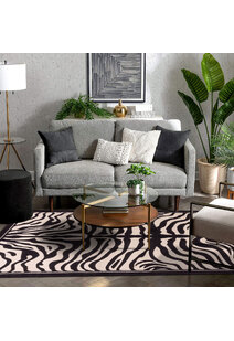 Americo Zebra Animal Print Rug