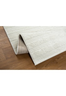 Austin Plain Ivory Striped Rug