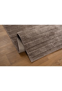 Austin Plain Brown Striped Rug