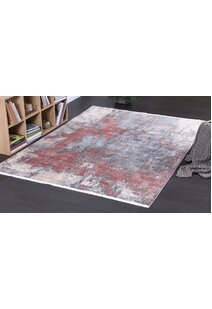 Darra Modern Red Abstract Rug