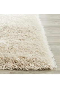 Dream Plain Beige Shaggy Rug