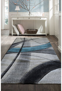 Lucia Modern Blue Abstract Rug