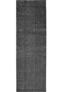 Leo Modern Thick Plain Black Rug