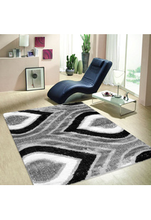 Logan Grey Modern Shaggy Rug