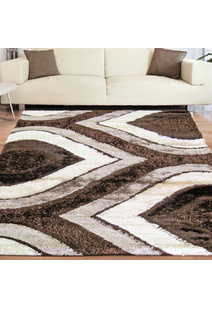 Logan Modern Brown Shaggy Rug