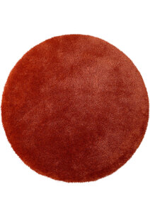 Luxe Plain Orange Shaggy Rug