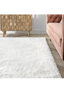 Lucy Cream Shaggy Moroccan Rug