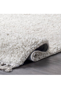 Lucy Cream Shaggy Moroccan Rug