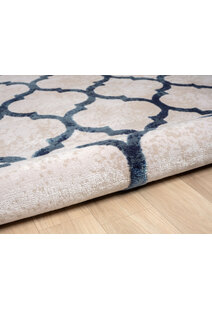 Loren Blue Moroccan Trellis Rug