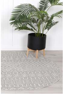 Macy Grey Geometric Rug