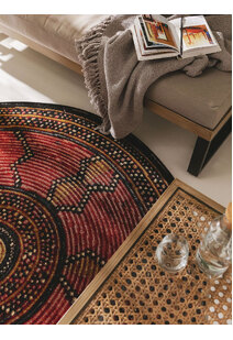 Mystique Round Tribal Rug