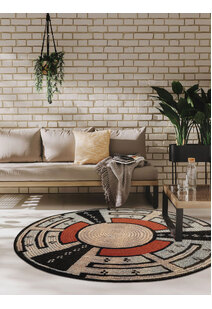 Mystique Geometric Round Rug