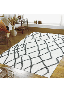 Salem Moroccan Ivory Shaggy Rug